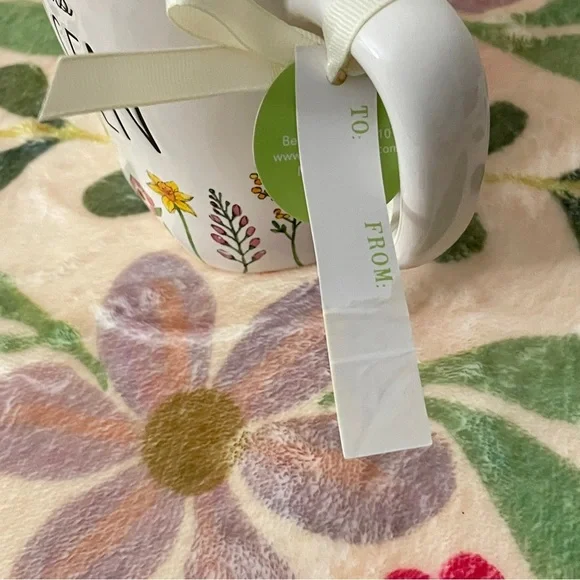 Rae Dunn White Mug with Floral Design - Picture 11 of 11